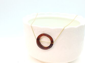本べっ甲　リングネックレスの画像