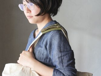 【2本セット】本革 ハンドル カバー 持ち手カバー  緑 重さ軽減/汚れ防止 エコバック キャンバス バッグ が おしゃれ にの画像