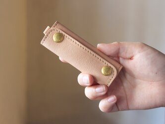 【単品販売】本革 ハンドル カバー 持ち手カバー  生成り重さ軽減/汚れ防止 エコバック キャンバス バッグ が おしゃれ にの画像