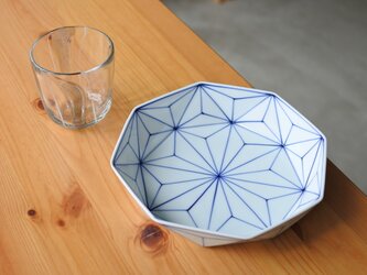 麻の葉 預け鉢（大）の画像
