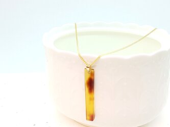 本べっ甲 ロングネックレスの画像