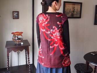 kimono × ジョーゼット × ベロア　トップスの画像