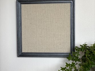 壁に貼る 軽量キャンバス 額縁セット　シルバーの画像