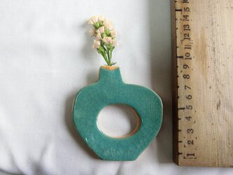 flowerbass【壁飾りｓ】（貫入みずいろ)の画像