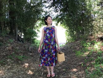プライスダウン！ノースリーブのAラインワンピースの画像