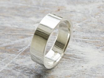 鏡面 シルバーフラットリング 6.0mm幅 ミラー シルバー950｜SILVER RING 指輪 シンプル アクセサリー｜155の画像