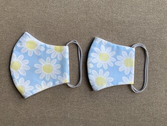 cotton100%立体布マスク【2枚組】【親子ペア】の画像