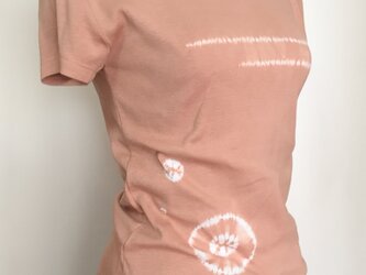 絞り染 Tシャツ  サーモンピンクの画像