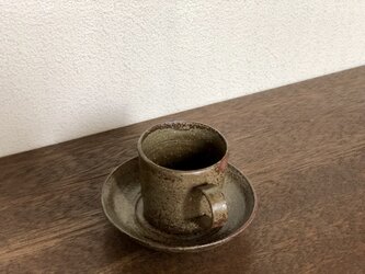 灰釉　デミタスカップ & ソーサーの画像