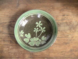 カタバミ花小皿（織部）／オーダー受付可の画像
