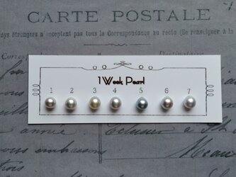 真珠７個セット（ナチュラル7.5ミリ）n.2000-4の画像