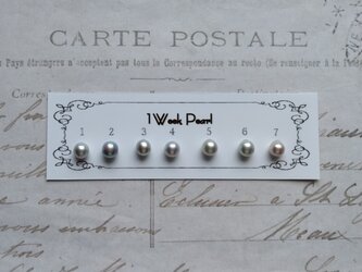 真珠７個セット（ナチュラル7.0ミリ）n.1600-4の画像