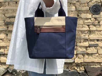 Michi  bag ＊トート＊Ｋ〈ネイビー〉の画像