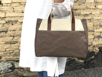 Michi  bag ＊トート＊M〈モカベージュ〉の画像