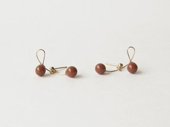 cherry dark orange【pierce/earring】の画像
