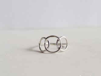 【受注制作】− Silver − Circle Ring −threeの画像