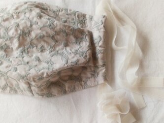 c&s marieflower　ピンクベージュ×ミントグレー　大人用の画像