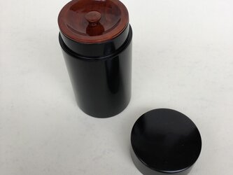 黒　５寸　茶筒の画像