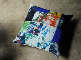 Shibori-Leatherクッションふわふわ質感No.1の画像