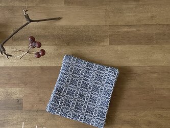 Coaster[綿入り手織りコースター] ネイビーの画像