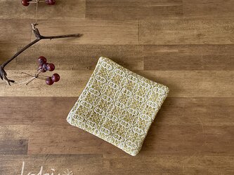 Coaster[綿入り手織りコースター] イエローの画像