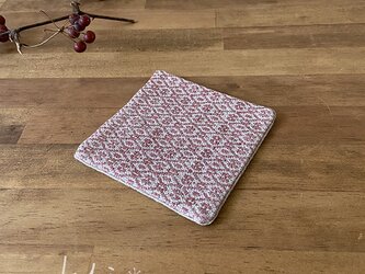 Coaster[リネン手織りコースター] 桜色の画像