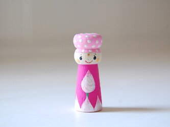 ［conocokeshi］カラフル＊ワンダフル＊仏像こけし［５２］蓮華つぼみの画像