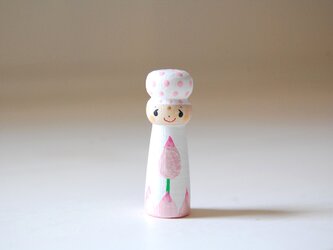 ［conocokeshi］カラフル＊ワンダフル＊仏像こけし［５６］蓮華つぼみの画像