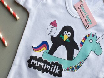 「オーバーオール（ミルク）」赤ちゃん用肌着 (6-12ヶ月児)の画像