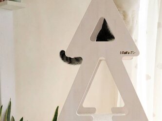おしゃれ 可愛い キャットタワー ホワイト PMG3Wの画像