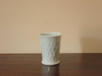 青白磁面取り　フリーカップ　小の画像