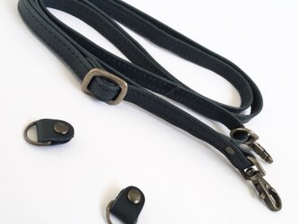 【以前シンプル長財布をご購入頂いた方用】レザーストラップ&タブの画像
