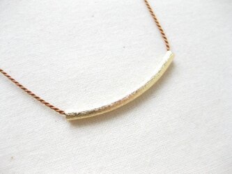 ゴールドメタルバーシルクネックレス No.611の画像