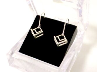 construction#1 ピアス（シルバー）の画像