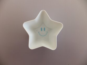 スマイルカップ（星）　水色の画像