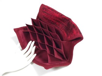 鉤針編みカバーの蛇腹カードケース（大）の画像