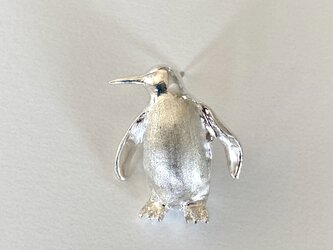 ペンギンのピンブローチの画像