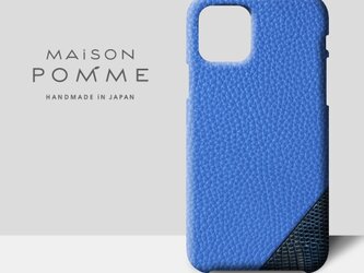 トリヨン・リザード iPhone用 ケース【コバルトブルー/ディープシーネイビー】iPhone各種対応 受注生産の画像
