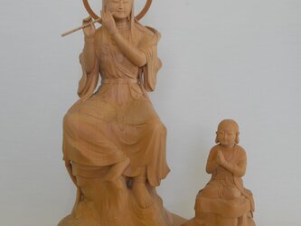 仏像1-01　観世音と善賊童子の画像