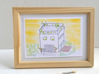 おうち　イラスト　ポストカード2枚セット　新居祝い　ナチュラル　アート　naturakoの画像