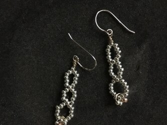 メタリックビーズピアス no.044の画像