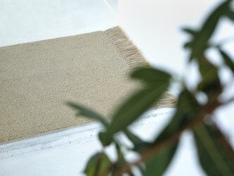 麻の玄関マット　小　房付きの画像