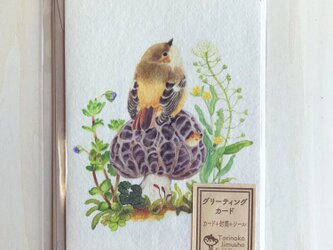 ジョウビタキのグリーティングカードの画像