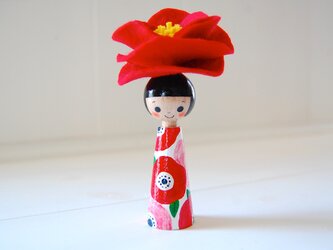 ＊あなたの為に咲く花＊指人形・hand puppet［６６］の画像