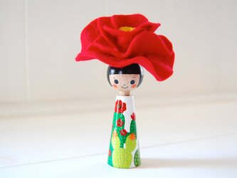 ＊あなたの為に咲く花＊指人形・hand puppet［６８］の画像