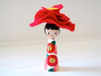 ＊あなたの為に咲く花＊指人形・hand puppet［７０］の画像