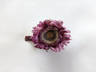 布花　髪飾り/コサージュ (紫）/ 152939753の画像