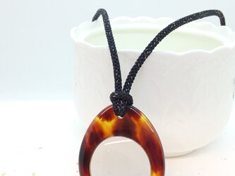本べっ甲　ルーペネックレスの画像