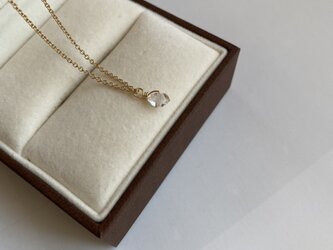 14KGF　ＮＹherkimer diamonds一粒ネックレス45ｃｍの画像