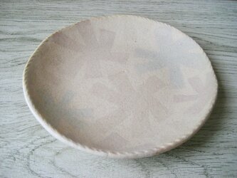 スリップ模様 小皿の画像